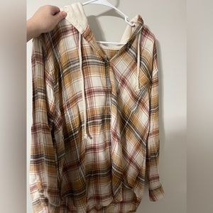 American Eagle hoodie flannel